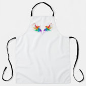 Fluffy Rainbow Wings Schort (Voorkant)