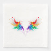 Fluffy Rainbow Wings Servet (Voorkant)