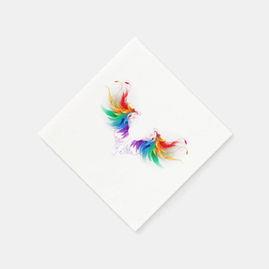 Fluffy Rainbow Wings Servet (Hoek)