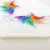 Fluffy Rainbow Wings Sherpa Deken (3/4)