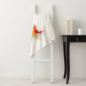 Fluffy Rainbow Wings Sherpa Deken (In situ)