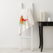 Fluffy Rainbow Wings Sherpa Deken (In situ)