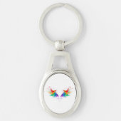 Fluffy Rainbow Wings Sleutelhanger (Voorkant)