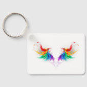 Fluffy Rainbow Wings Sleutelhanger (Achterkant)