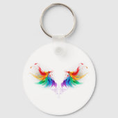 Fluffy Rainbow Wings Sleutelhanger (Voorkant)
