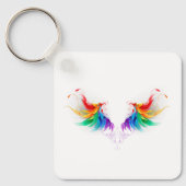 Fluffy Rainbow Wings Sleutelhanger (Voorkant)