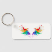 Fluffy Rainbow Wings Sleutelhanger (Achterkant)