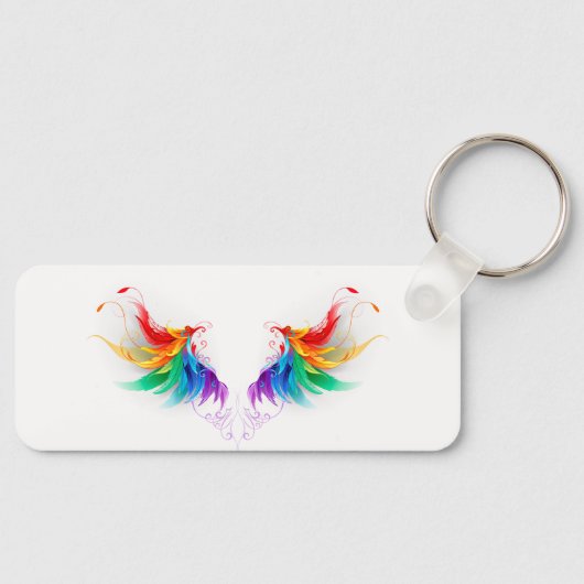 Fluffy Rainbow Wings Sleutelhanger (Voorkant)