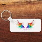 Fluffy Rainbow Wings Sleutelhanger (Achterkant)