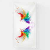 Fluffy Rainbow Wings Spandoek (Verticaal)