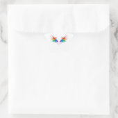 Fluffy Rainbow Wings Ster Sticker (Tas)