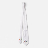 Fluffy Rainbow Wings Stropdas (Achterkant)