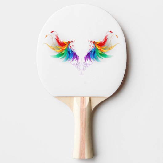 Fluffy Rainbow Wings Tafeltennisbatje (Voorkant)