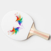 Fluffy Rainbow Wings Tafeltennisbatje (Zijkant)