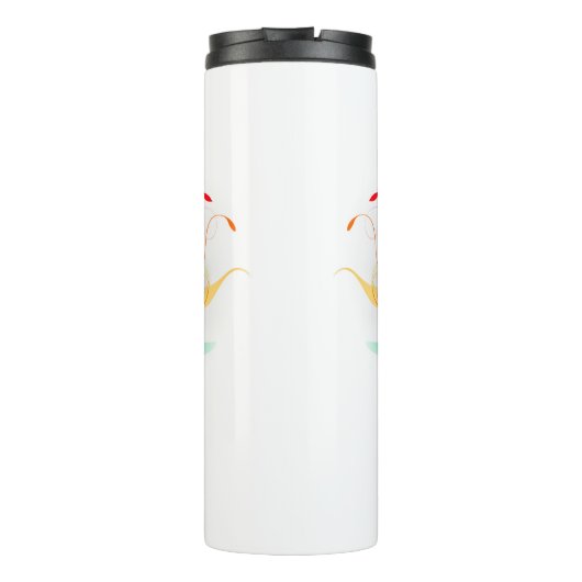 Fluffy Rainbow Wings Thermosbeker (Achterkant)