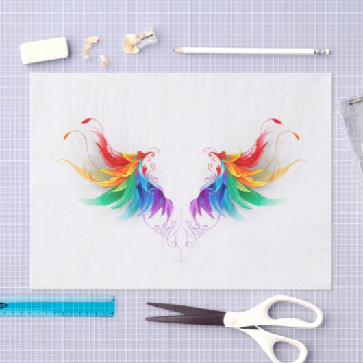 Fluffy Rainbow Wings Tissuepapier (Craft)