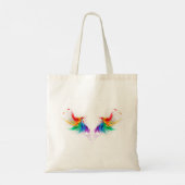 Fluffy Rainbow Wings Tote Bag (Achterkant)
