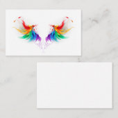 Fluffy Rainbow Wings Visitekaartje (Voorkant / Achterkant)