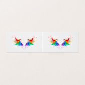 Fluffy Rainbow Wings Visitekaartje (Buitenkant ongevouwen)