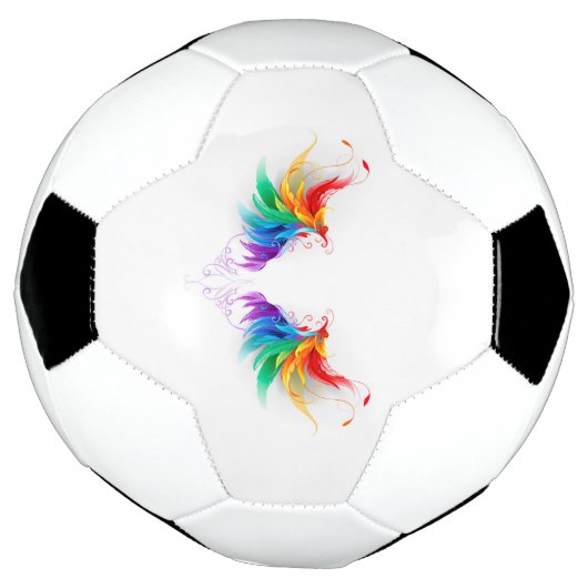 Fluffy Rainbow Wings Voetbal (Gedraaid)