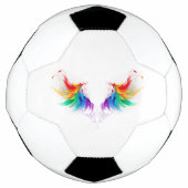 Fluffy Rainbow Wings Voetbal (Voorkant)