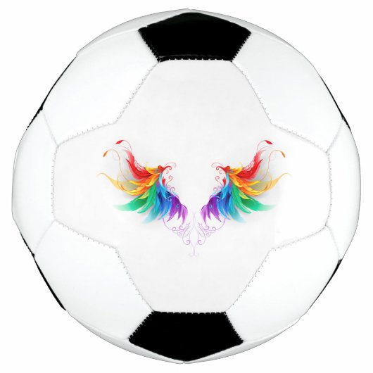 Fluffy Rainbow Wings Voetbal (Voorkant)
