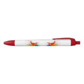 Fluffy Rainbow Wings Zwarte Inkt Pen (Bovenkant)