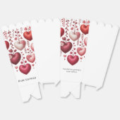 Fluffy Red Floral Heart Baby Shower Bedankdoosjes (Ongevouwen)