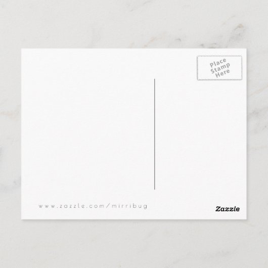 Fluffy Red Fox met Friendship Quote Briefkaart (Achterkant)