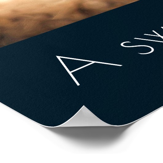 Fluffy Red Fox met Friendship Quote Poster (Hoek)