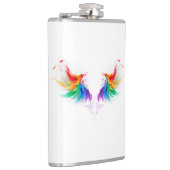 Fluffy Regenboog Vleugels Heupfles (Rechts)