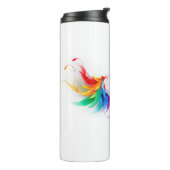 Fluffy Regenboog Vleugels Thermosbeker (Gedraaid links)