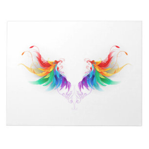 Fluffy Regenboogvleugels Notitieblok