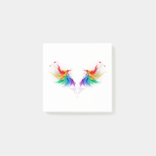 Fluffy Regenboogvleugels Post-it® Notes (Voorkant)