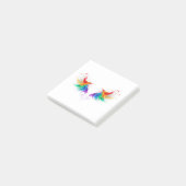 Fluffy Regenboogvleugels Post-it® Notes (Schuin)