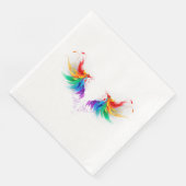 Fluffy Regenboogvleugels Servet (Hoek)