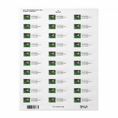 Fluffy Schattig dartmoor-Pony Etiket (Full Sheet)