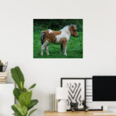 Fluffy Schattig dartmoor-Pony Poster (Thuiskantoor)