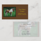 Fluffy Schattig dartmoor-Pony Visitekaartje (Voorkant / Achterkant)