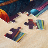 Fluffy schattige Tabby Kittens, Kleurrijk garen, R Legpuzzel (Zijkant)