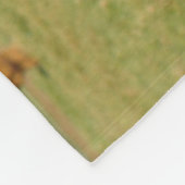 Fluffy Scottish Highland Koe - Blue Sky Fleece Deken (Hoek)