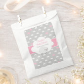 Fluffy Sheep Baby shower Favor Bags (roze) Bedankzakje (Geknipt)