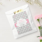 Fluffy Sheep Baby shower Favor Bags (roze) Bedankzakje (Gezegeld)
