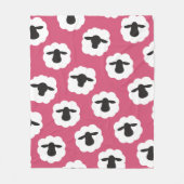 Fluffy Sheep Fibre Love Knit Crochet Fleece Deken (Voorkant)