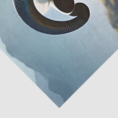 Fluffy Sheep field of purple bloemen Tissuepapier (Detail)