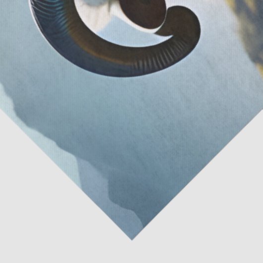 Fluffy Sheep field of purple bloemen Tissuepapier (Detail)