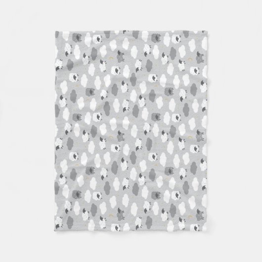 Fluffy Sheep Fleece Deken (Voorkant)
