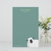 Fluffy Sheep  Stationery Briefpapier (Staand voorkant)