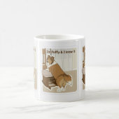 Fluffy sheltie koffiemok (Center)