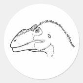 Fluffy Siats meekerorum sticker (Voorkant)